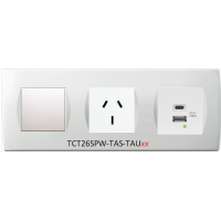 TEM SDA Contemporary Single Switched USB Socket with TAS Socket-21W - 4.2A